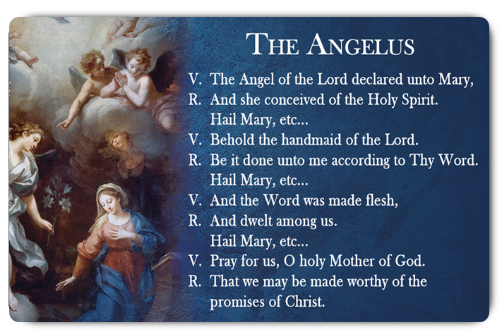 Angelus Prayer Card