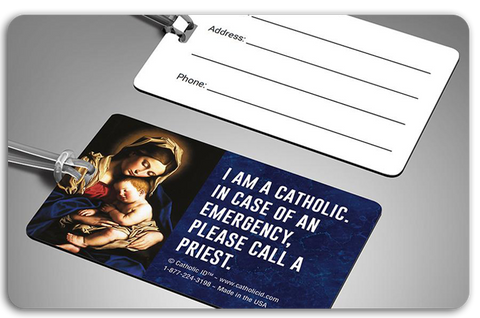 Catholic ID Luggage Tag