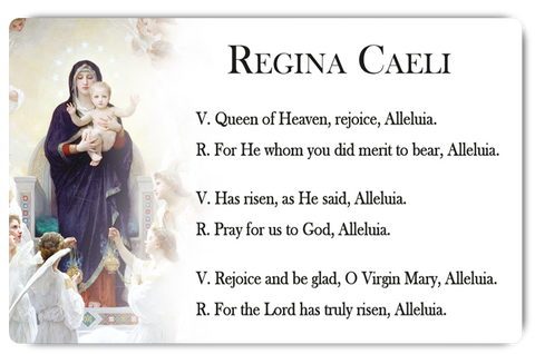 Regina Caeli Prayer Card