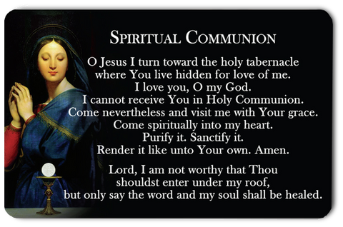 Spiritual Communion Card